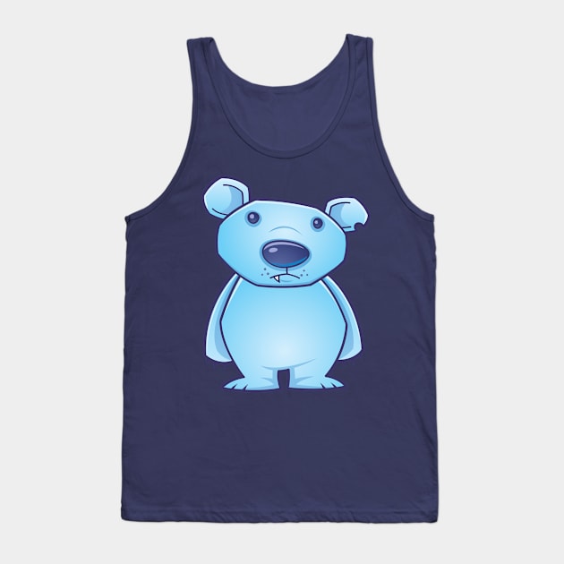 Polar Bear Cub Tank Top by fizzgig